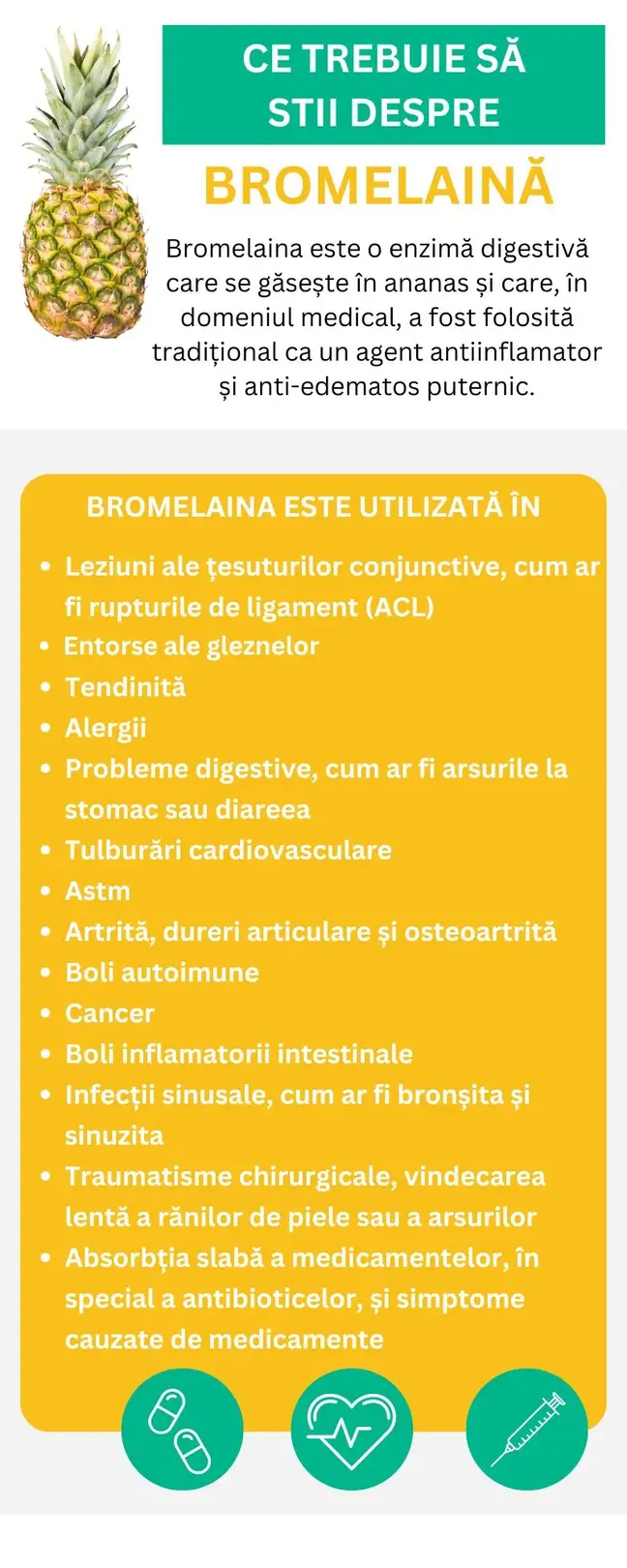 despre bromelaina - infografic